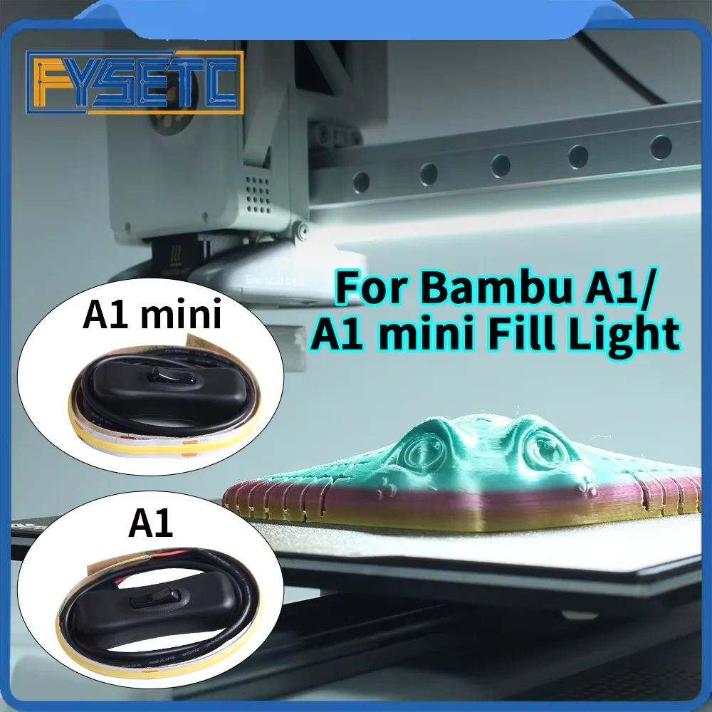 

Для Bambu Lab A1/A1 MINI световая лента супер яркий светодиод Ra95 заполняющий свет 24 В светодиод для 3D-принтера Bambu Lab
