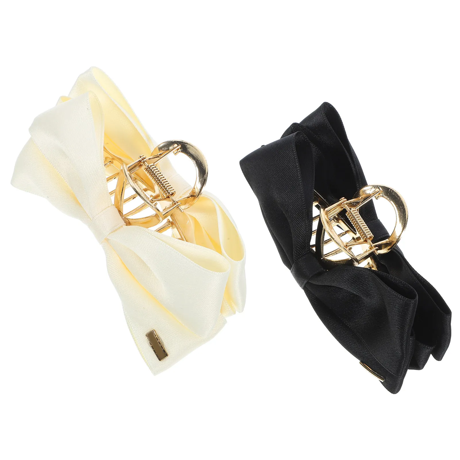 

2 шт. заколки-крабы для волос женские с бантом, большие, надежная фиксация для всех типов волос, инструмент для укладки, на день рождения, выпускной, элегантный образ