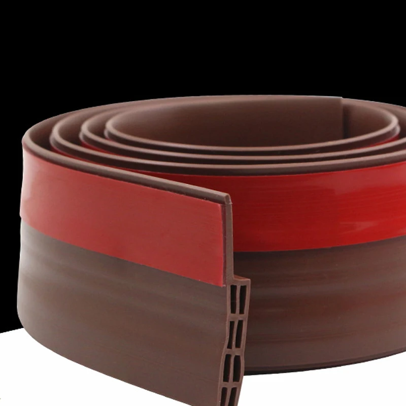 Door Bottom Gap Seal Strip Wind Dust Insect Proof Three Layer LQ7 Self Adhesive Water Barrier LQ6 Wide Soundproof