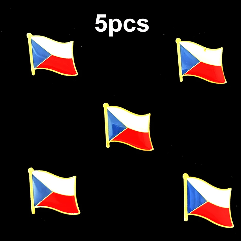 1-100 قطعة جمهورية التشيكية العلم التلبيب دبوس العلم شارة بروش دبابيس شارات #2