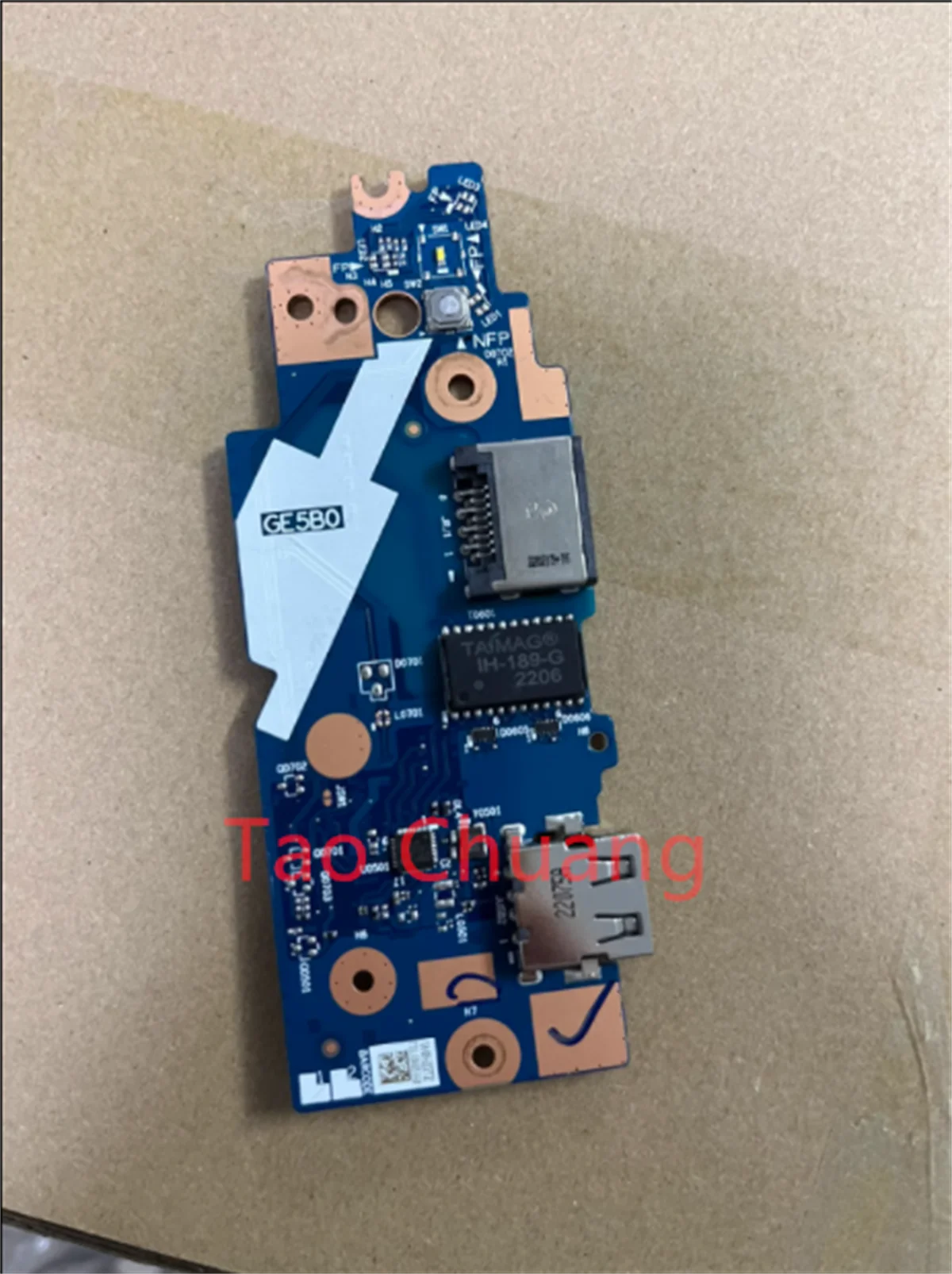 

FOR Lenovo ThinkPad E15 Gen 2 Switch Button Network Card USB Board GE5B0 NS-D013 5C50Z44695