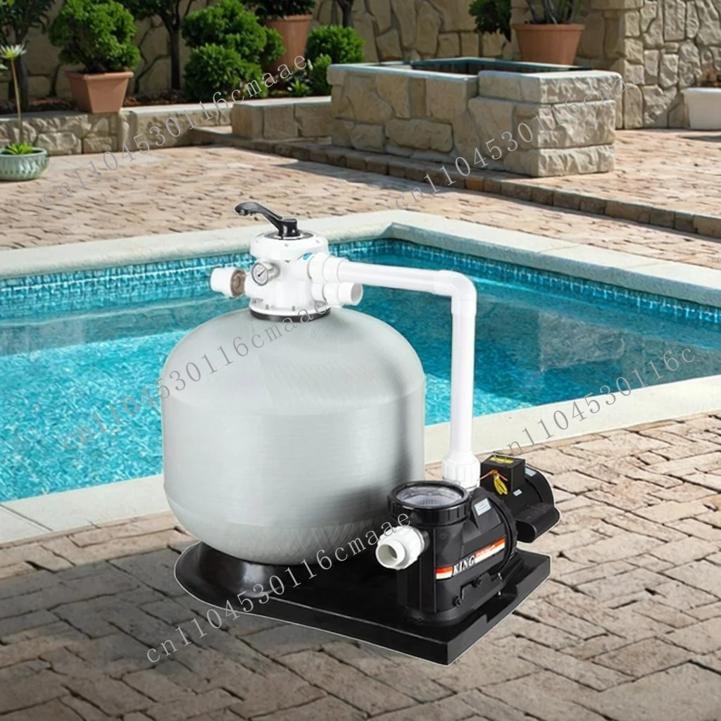 Original Equipment Manufacturer Fiberglass Above Ground 525mm 1.0HP Swimming Pool Water Well Sand Filter with Pump