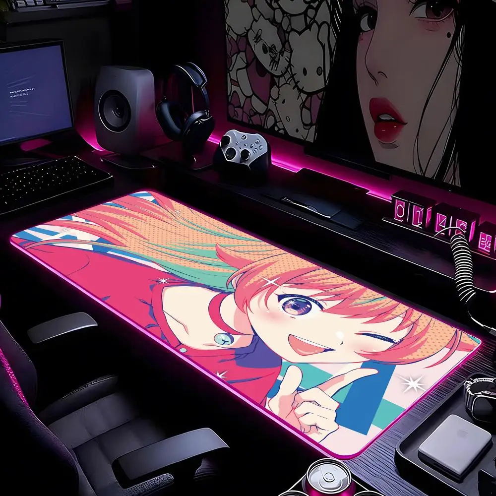 

Latest Anime WITCH WATCH Mouse Pad Mousepad HD Printing Computer Gamers Locking Edge Non-slip RGB Mouse Pad XXL90x40cm Keyboard