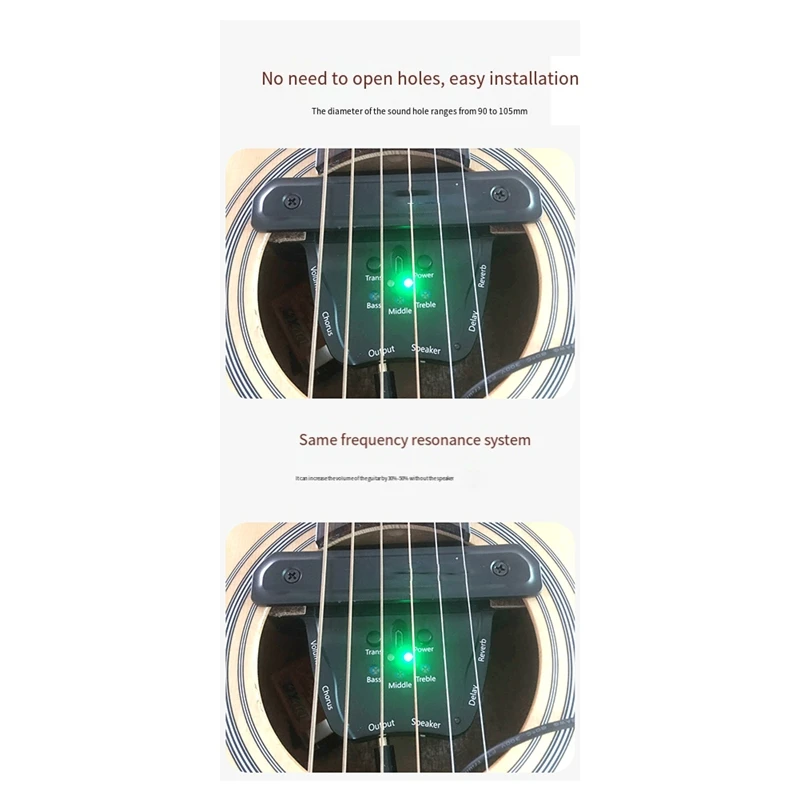 

DYJ-zpJS-APE301 Acoustic Guitar Vibration Pickup Vibration Musical Instrument