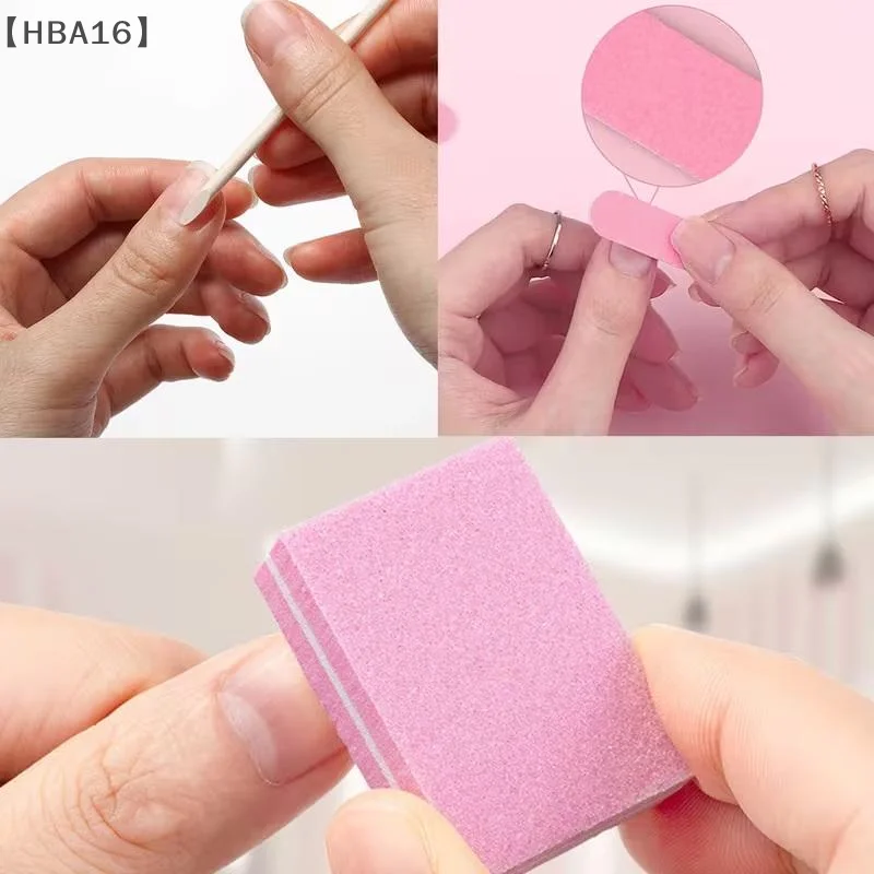 〔HBA16〕5/20 Set Nail Tool Kit, Mini Nail Files, Polishing Pads, And Sticks, Suitable For Diy Jewelry Polishing And Nail Care