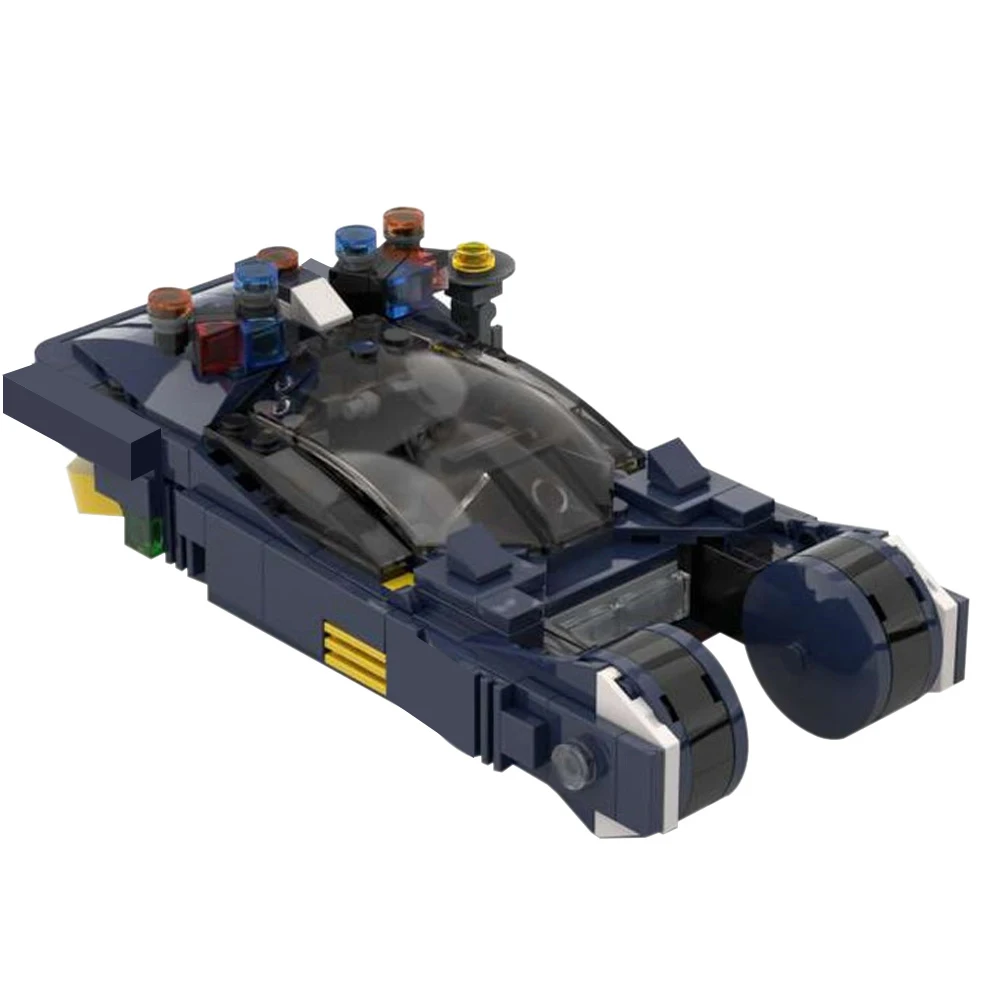 

Future City 1982 MOC Building Blocks, Retro Sci-Fi Flying Car, Cyberpunk Dystopian DIY for Adult Collectors