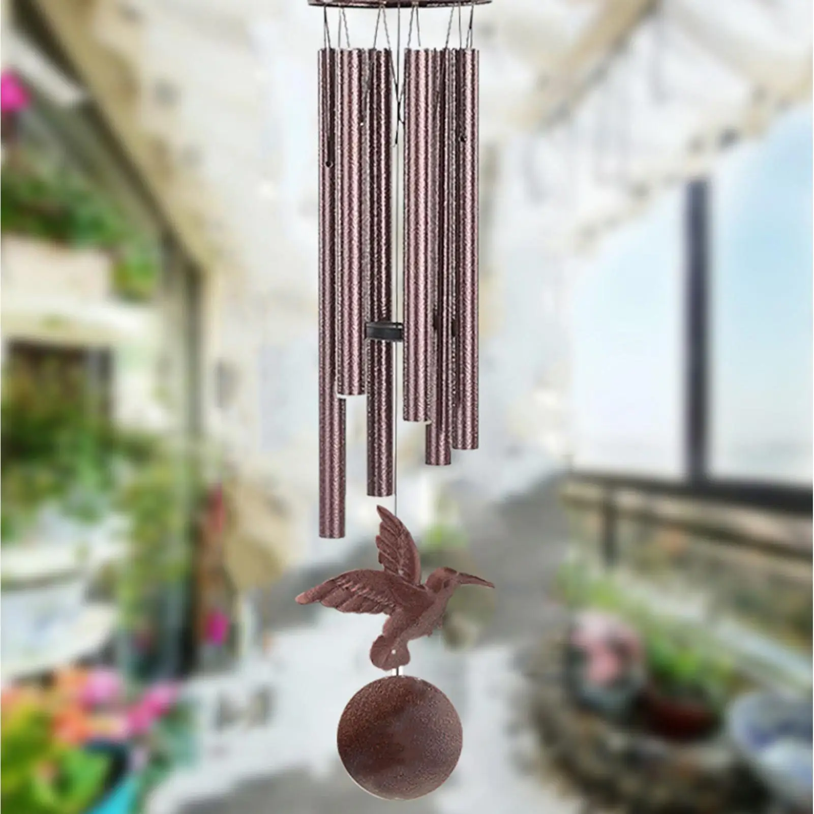Hummingbird Wind Chimes for Outside Hangable Aluminum Bell 36 Inches Wind Chimes Outdoor for Backyard Balcony Patio Hallway