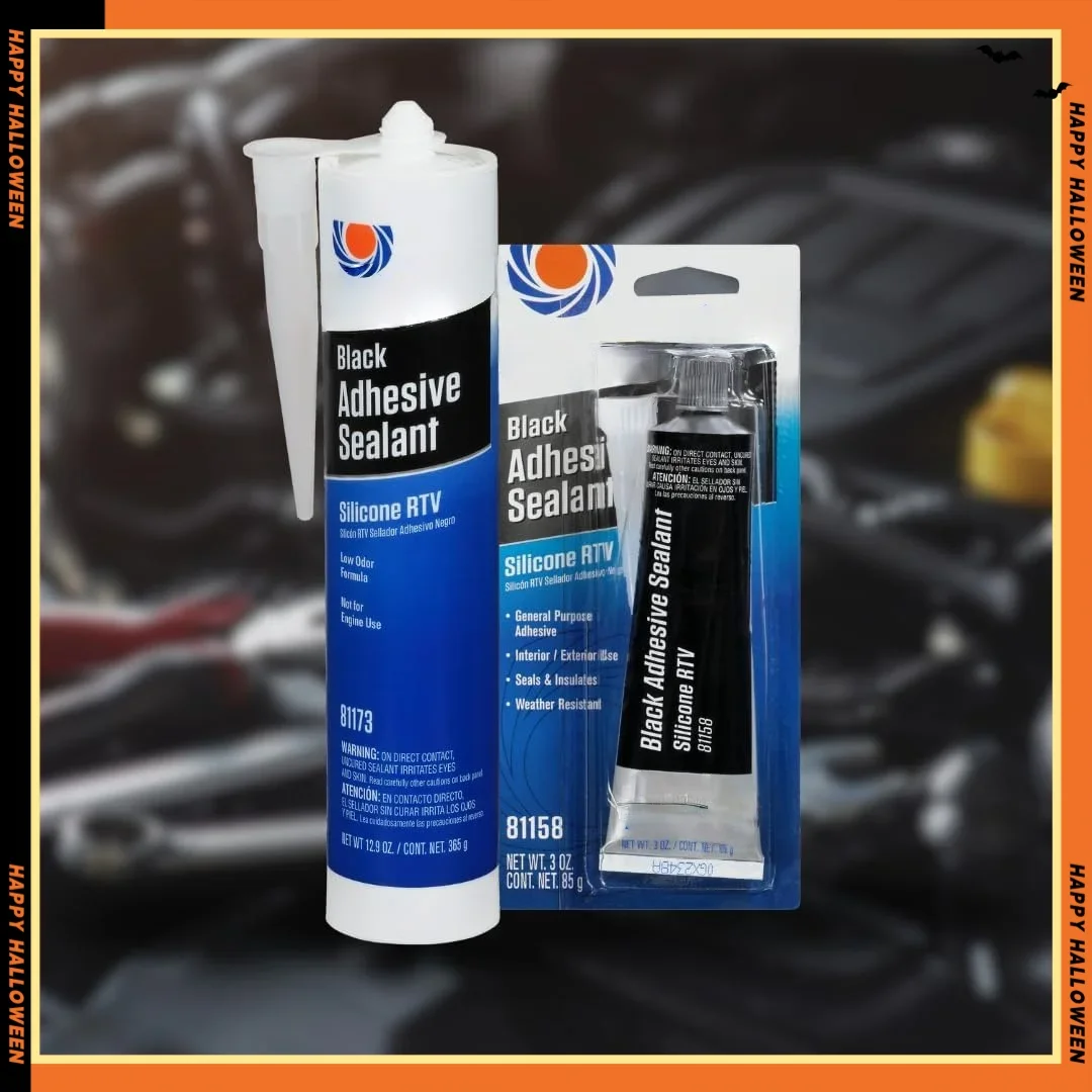 

Черный силиконовый герметик — 3 унции, водонепроницаемый, устойчивый к высоким температурам для ремонта дома и авто