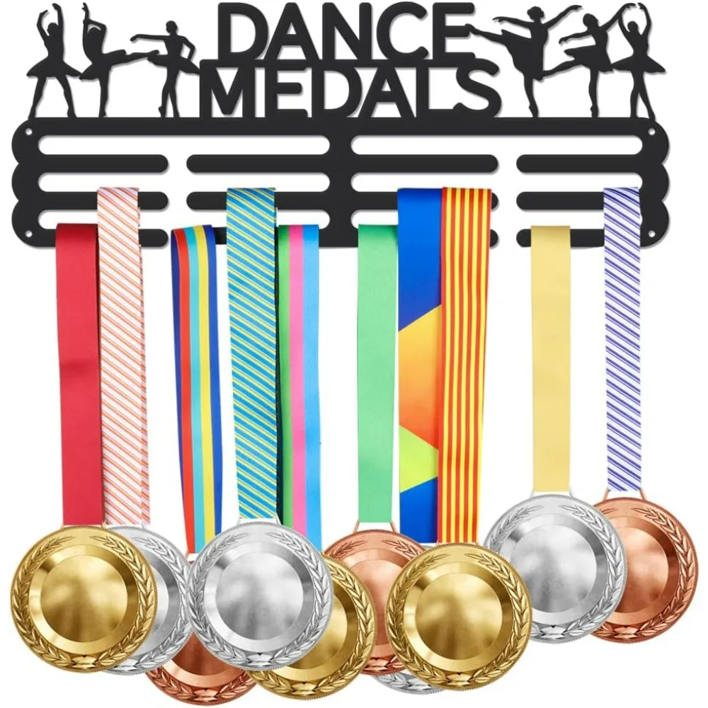 Dance Medal Hanger Holder Display Sports Ballet Dance Medals Display Rack for 60+ Medals Wall Mount Award Display Holder Hook