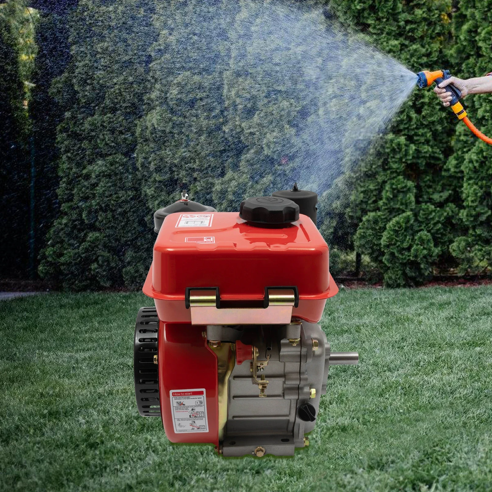 محرك ديزل رباعي الأشواط، محرك ديزل أسطوانة مغنية يدوي 2.2 كيلو وات، ضوضاء منخفضة، يستخدم للحديقة والزراعة والنقل #3