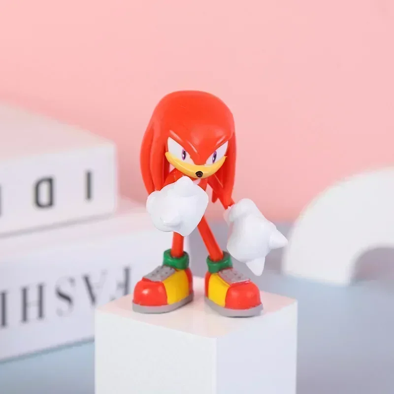6 cm jeu Soniced Anime figurine Kawaii ombre queue PVC modèle poupée jouet Anime Kawaii Animal jouet enfants anniversaire Halloween cadeau