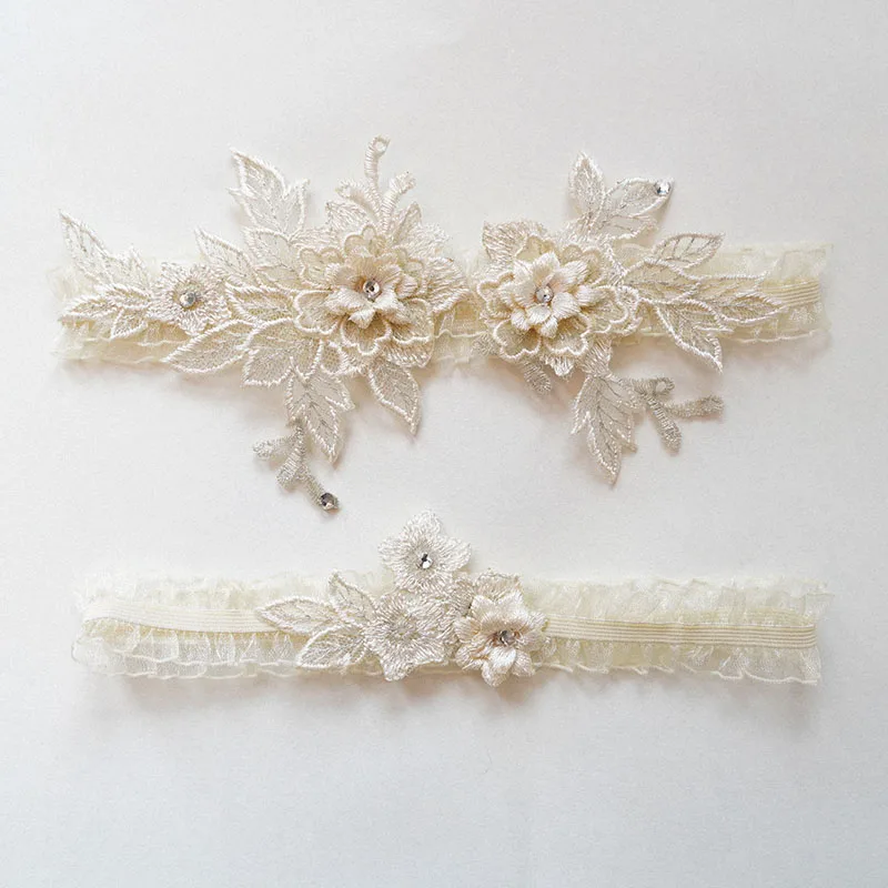 Porte-jarretelles en dentelle florale pour femmes, cosplay, fête de mariage, patients, document bleu, anneau de jambe, boucle, accessoires