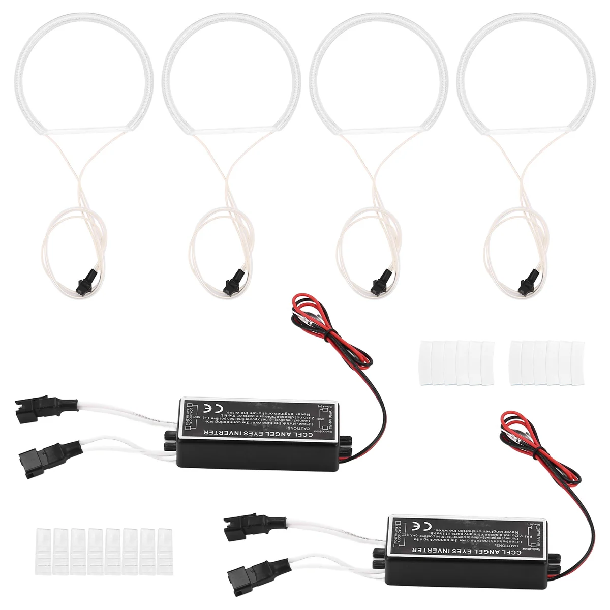

4 шт., белые фары CCFL, комплект светодиодов «глаза ангела», кольцо ореолов, DRL, сигнал поворота, лампа для фар CCFL для-E36, E46, E39