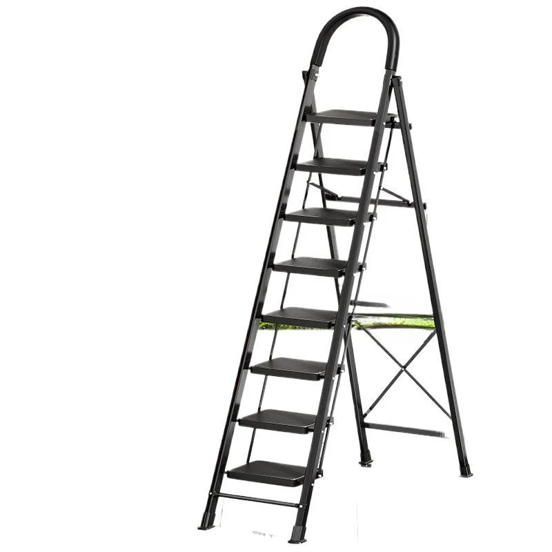 

Household ladder Folding multifunctional herringbone ladder Indoor stairs Thickened and widened treads Portable ladder Attic