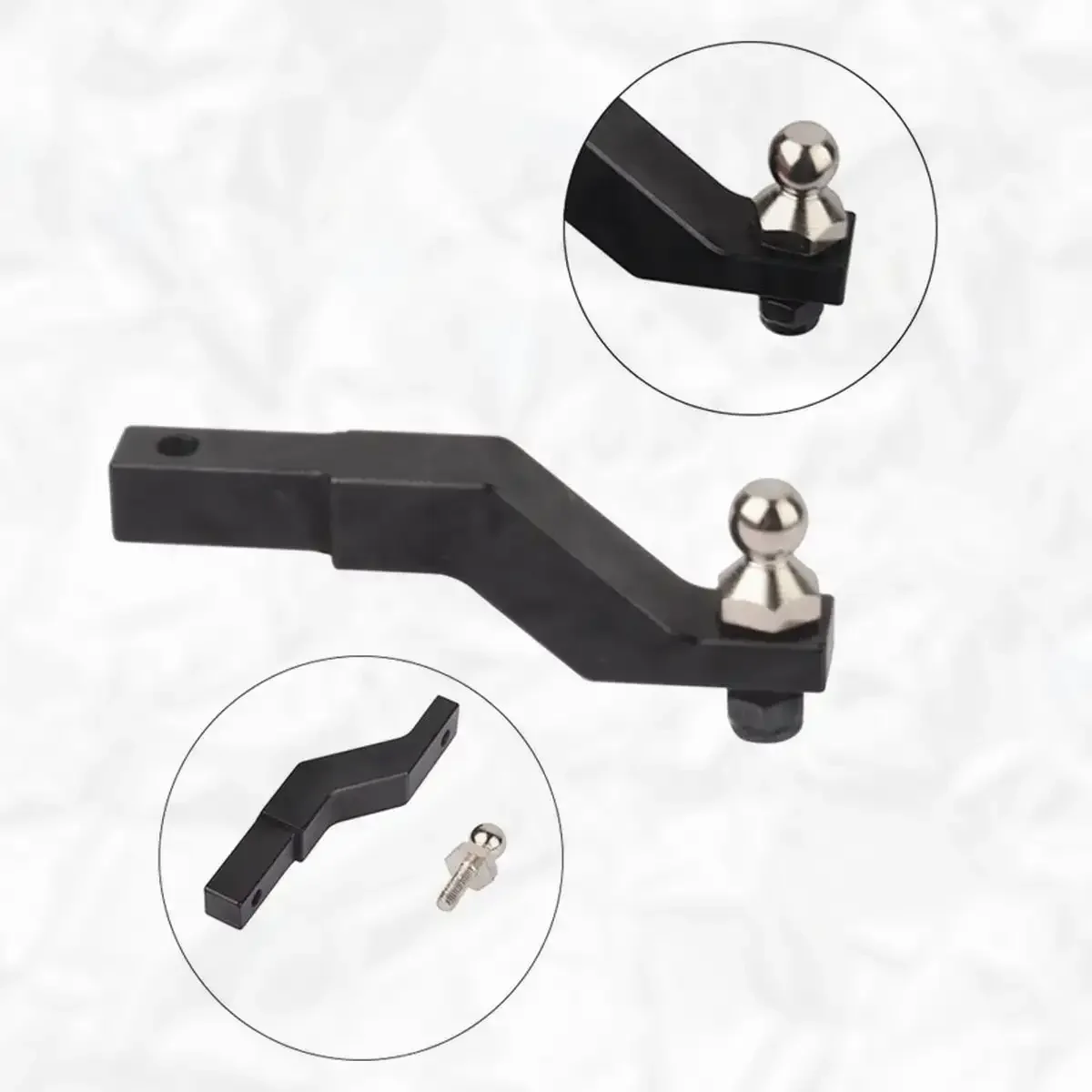 Metal Trailer Drop Metal Hook Up Trailer Hook Rescue Hook Connector DIY Accessories for 1/10 RC Crawler TRAXXAS TRX-4 Car