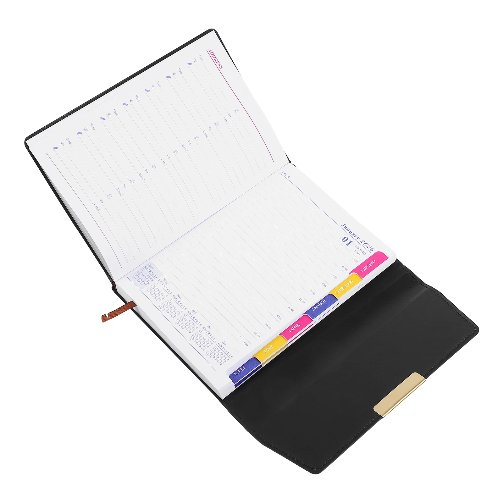 

Daily Desk Planner Journal Notebook Agenda Book Academic Planners Modern Ink Resistant Paper Thick Design Student Teacher School