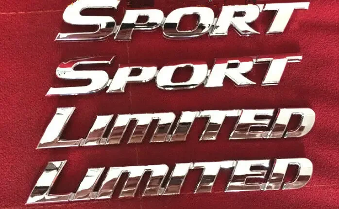 

4pcs Car Sport Fender Emblems For Highlander Limited V6 4WD Badge Decal Sticker