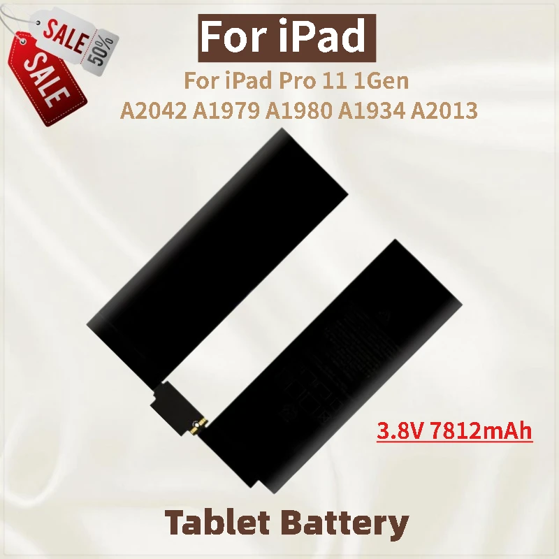 

Tablet Battery 3.8V 7812mAh For iPad Pro 11 1Gen A2042 A1979 A1980 A1934 A2013 Brand New High Quality