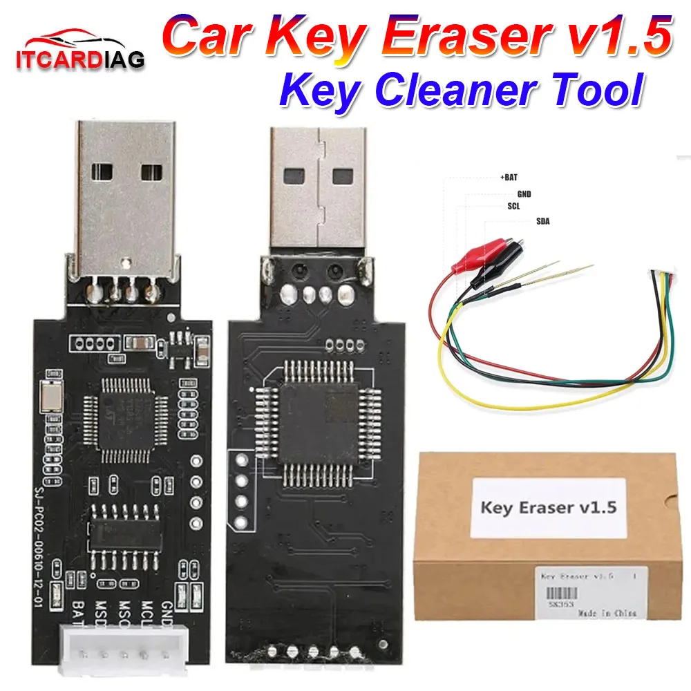 

Car Key Eraser V1.5 Key Cleaner Tool Used to Unlock Remotes Renew Locked Keys Erase Memory for PCF7941 PCF7945 PCF7952 PCF7953