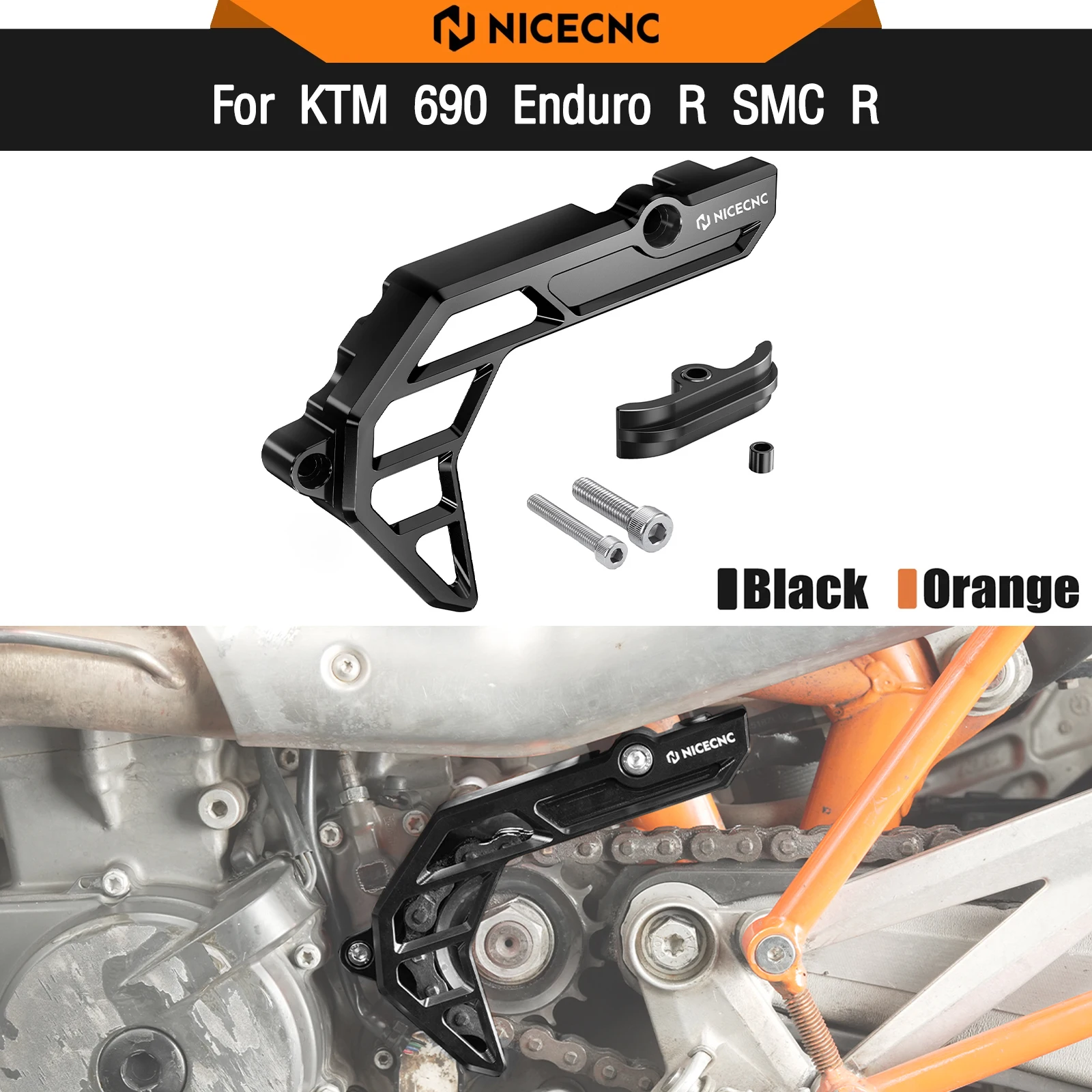 

For KTM 690 Enduro R SMC R 2009-2025 Chain Guard Sprocket Cover Case Saver Husqvarna 701 Enduro 701 Supermoto GasGas 700 SM/ES