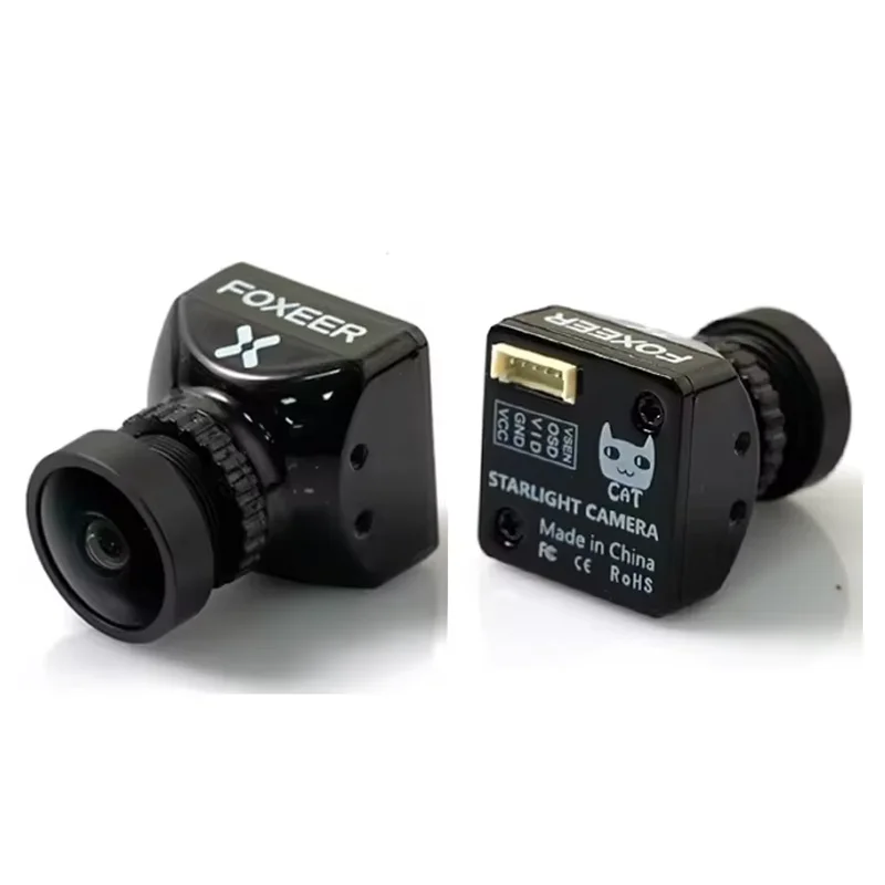 Cámara Foxeer CAT4 Mini Micro FPV - Sensor Starlight 1200TVL, luz baja de 0,00001Lux, baja latencia para drones de carreras