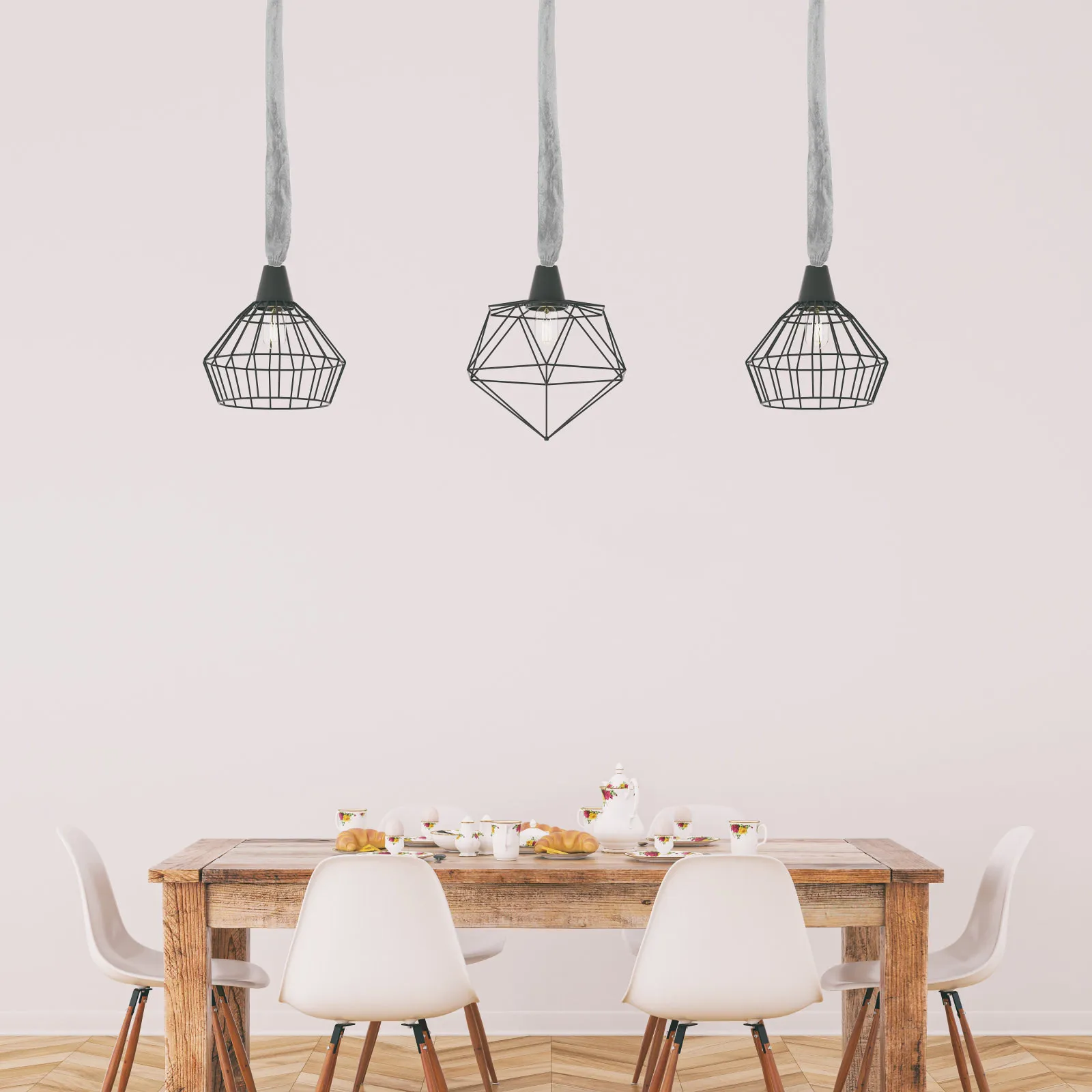 

Комплект из 4 износостойких тканевых чехлов для цепей светильников, защитные декоративные накладки на цепи потолочных светильников