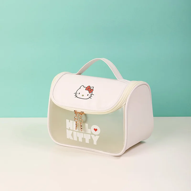 Anime Hello Kitty Sanrio Cosmetic Bag Kuromi My Melody Kawaii Cartoon Cute Outdoors Travel Portable Storage Bag Toys Girls Gifts