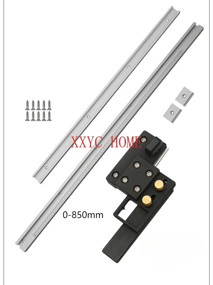 Saw Station Stop and Circular Saw Guide Rail Track and Table Stop, Woodworking