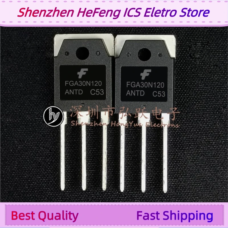 10PCS -20PCS FGA30N120ANTD  TO-3P IGBT 1200V   Fast Shipping Quality Guarantee