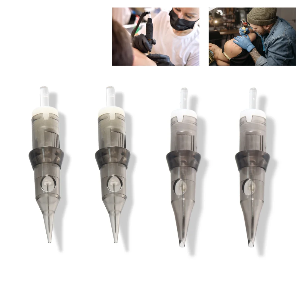 

20PCS RL RS Tattoo Cartridge Needles With Membrane Eyebrow Lip Permanent Makeup Needle Sterlized For Micropigmentation Machine