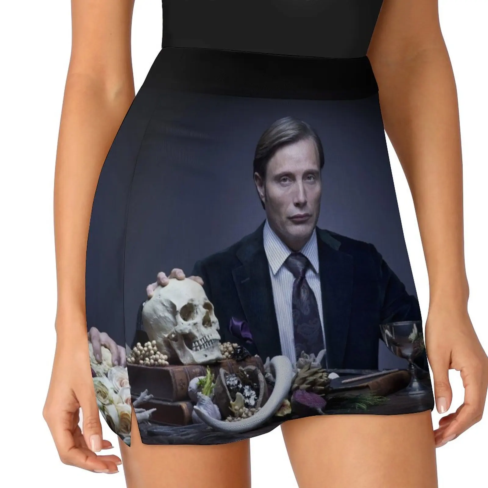 Mads Mikkelsen hannibal Mini Skirt Women's summer dress short skirt