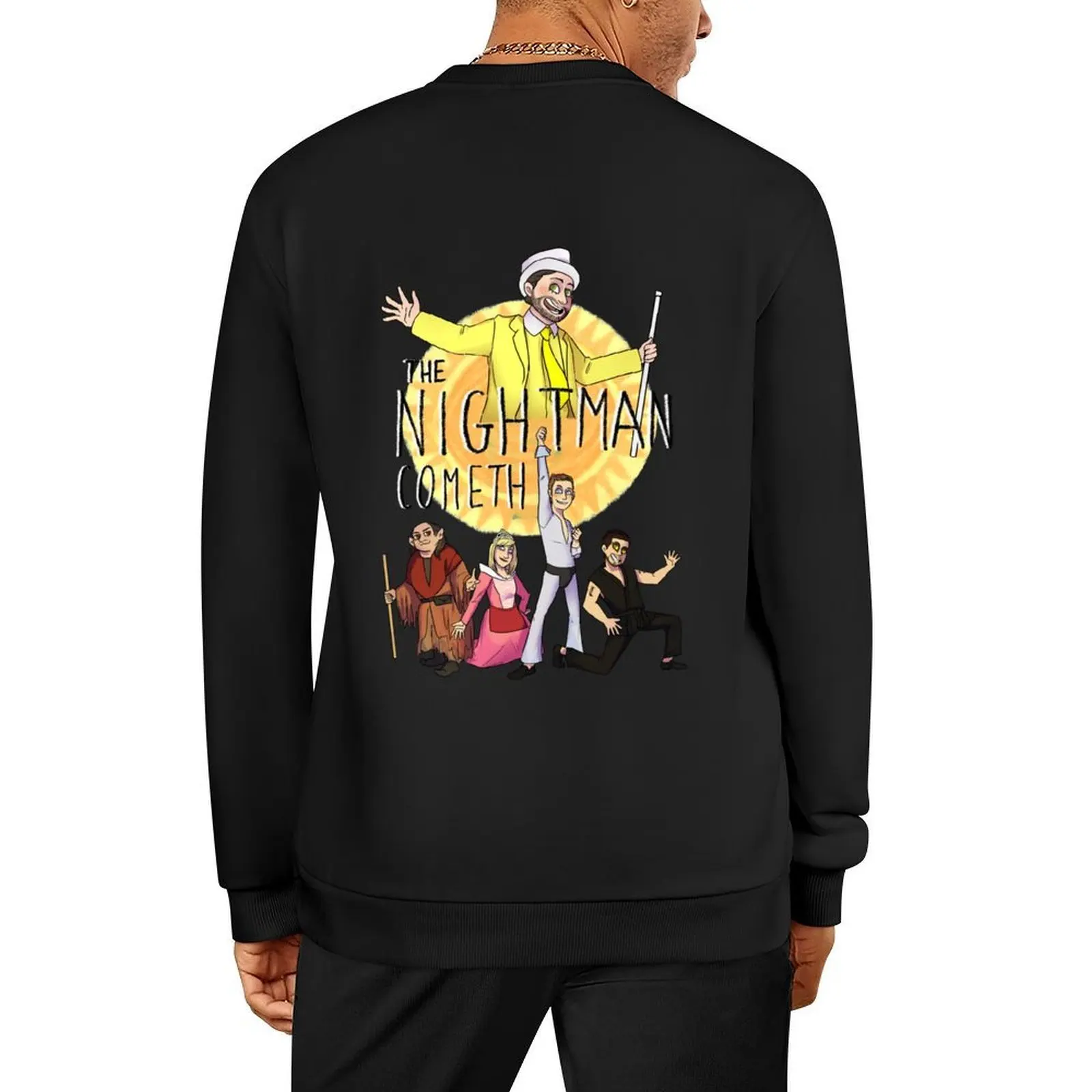 

Night Man Cometh Pullover men's coat graphic t shirts men male clothes anime clothing new sweatshirt