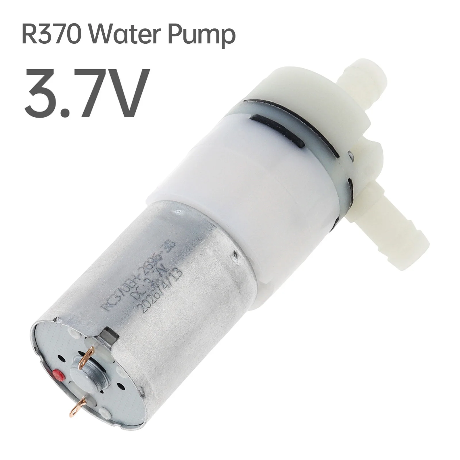 R370 Micro Water Pump Motor DC 3.7V 0.8LPM Self Priming Diaphragm Pump Replacement for Water Dispenser / Coffee Machine