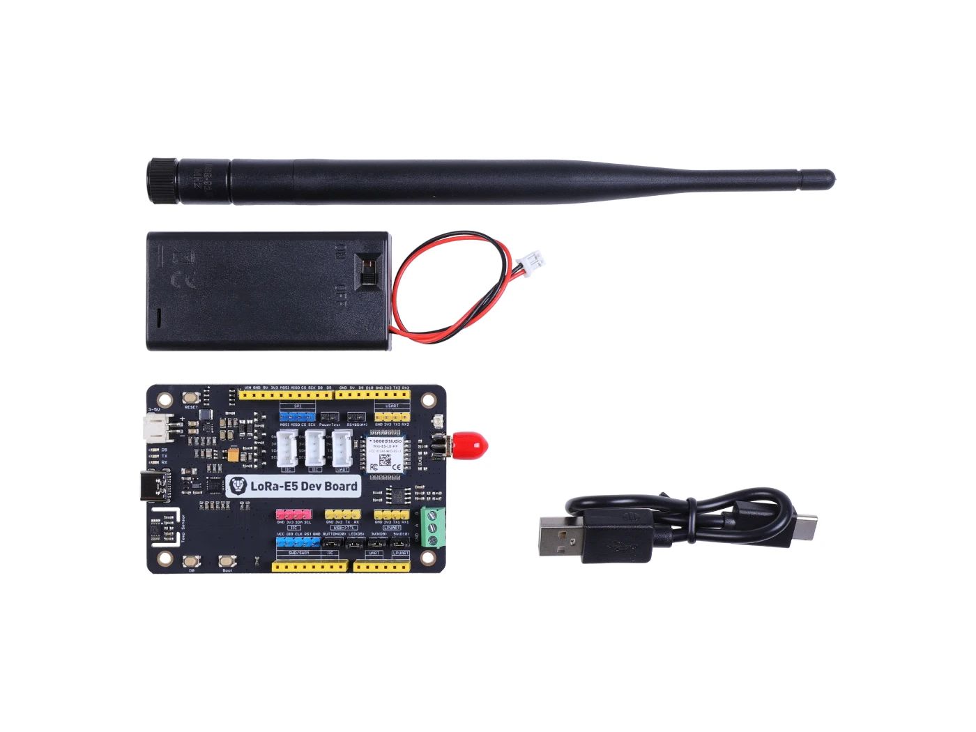 Dev Kit - STM32WLE5JC, ARM Cortex-M4 and SX126x embedded, supports LoRaWAN on EU868 & US915