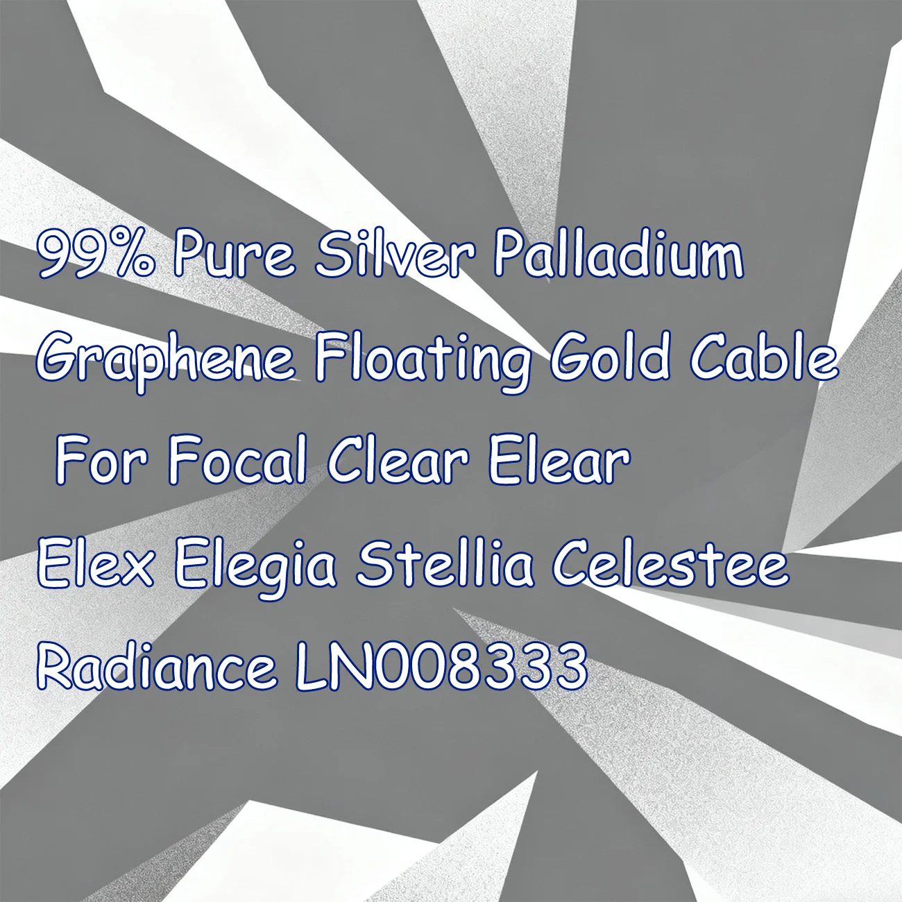 99% Pure Silver Palladium Graphene Floating Gold Cable For Focal Clear Elear Elex Elegia Stellia Celestee Radiance LN008333