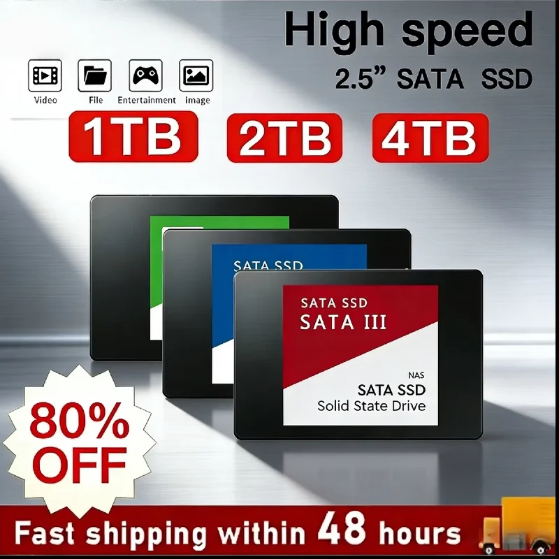 Original  4TB Portable SSD External Solid State Drive USB 3.1 High Speed Storage 560MB/s Ultra Slim 2.5 Inch for Mac PC