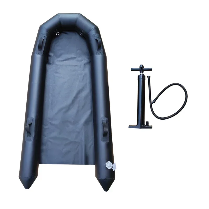 

Look at the gray machine electric surfboard with an inflatable buoy to increase