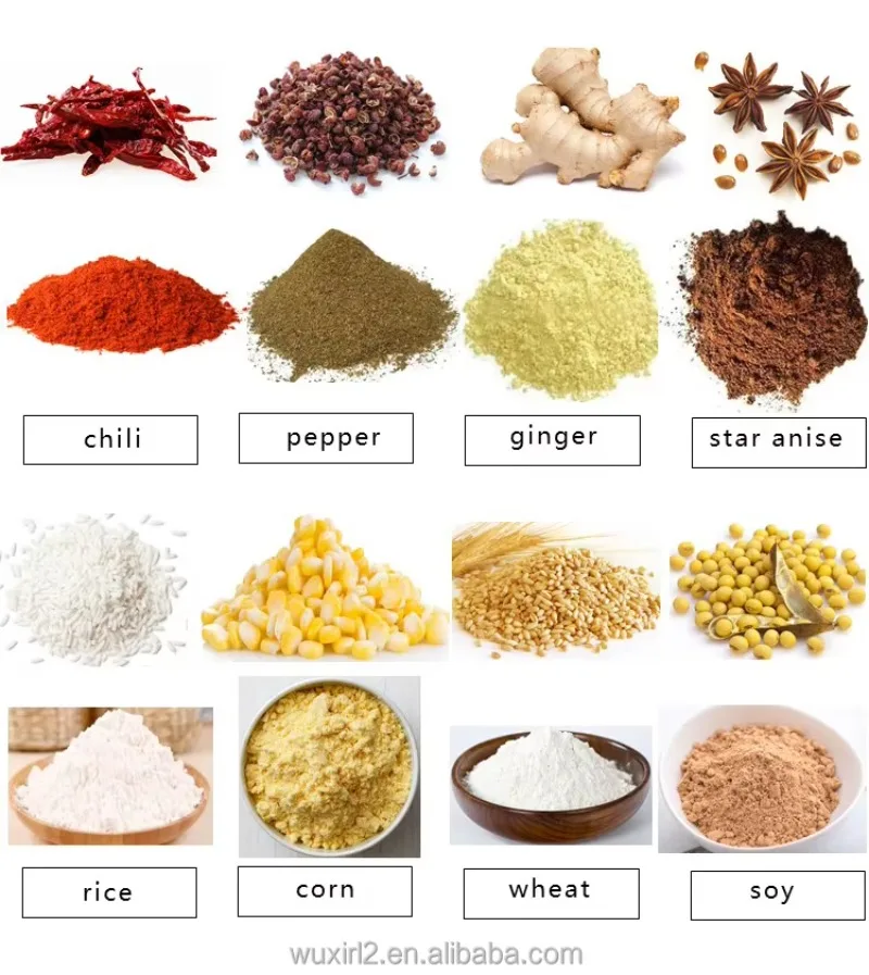 Customize Spice Cocoa Bean Powder Pin Miller Hammer Grinder Mill Equipment for Dry Chili Cinnamon Garlic Grain Cookies Seed