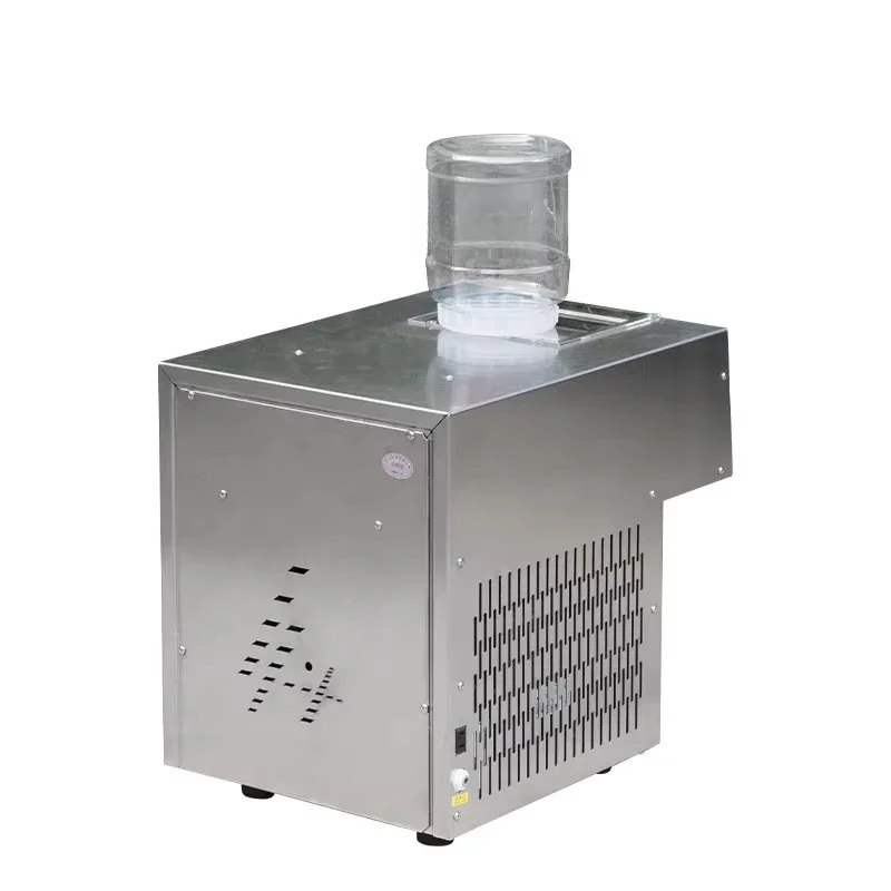 Commercial Stainless Steel Fully Automatic Ice Maker Snowflake Machine Cold Drink Ice Cream High Capacity Equipment