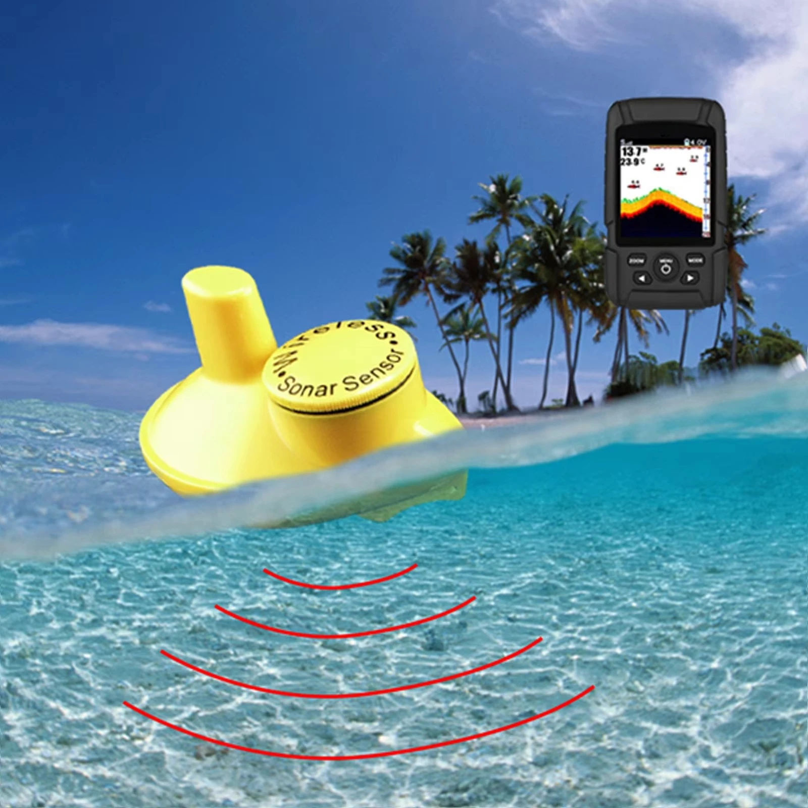 2'si 1 arada Kablosuz ve Kablo - Fishing Boat Depth Finder incelemesi ve fiyatı