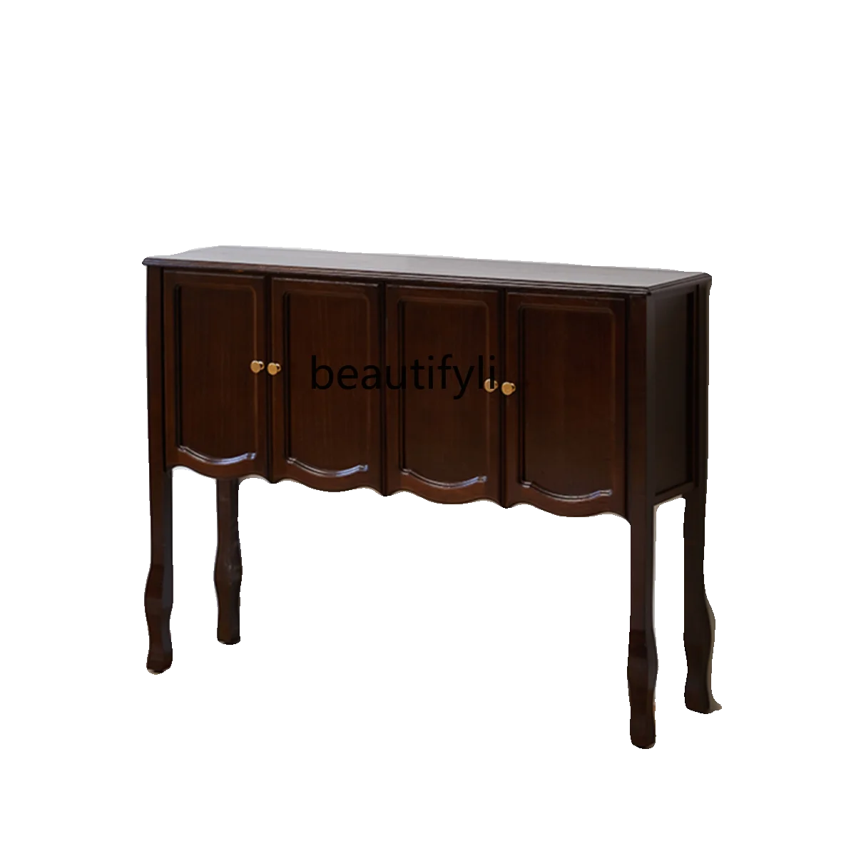 

Solid Wood Console Tables Wall Entrance Foyer Entrance Cabinet European Storage Curio Cabinet