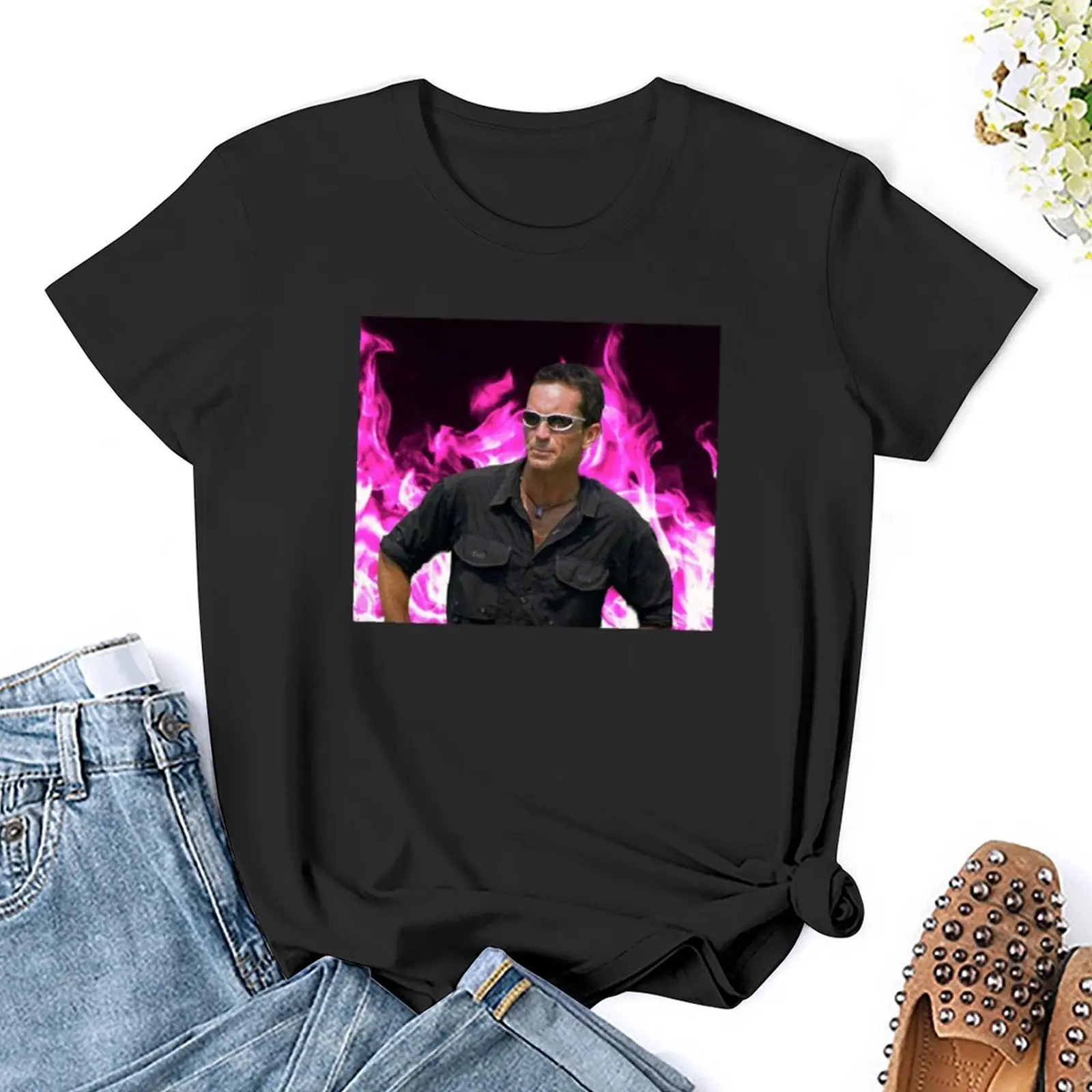 Camiseta de Jeff Probst para mujer, ropa de anime, ropa hippie, camisetas gráficas