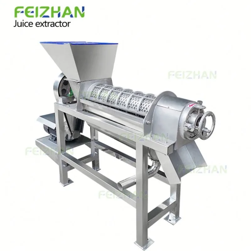 반자동 산업용 스파이럴 분쇄 과일 착즙기, 레몬 딸기 과일 주스 추출기 (업소용)