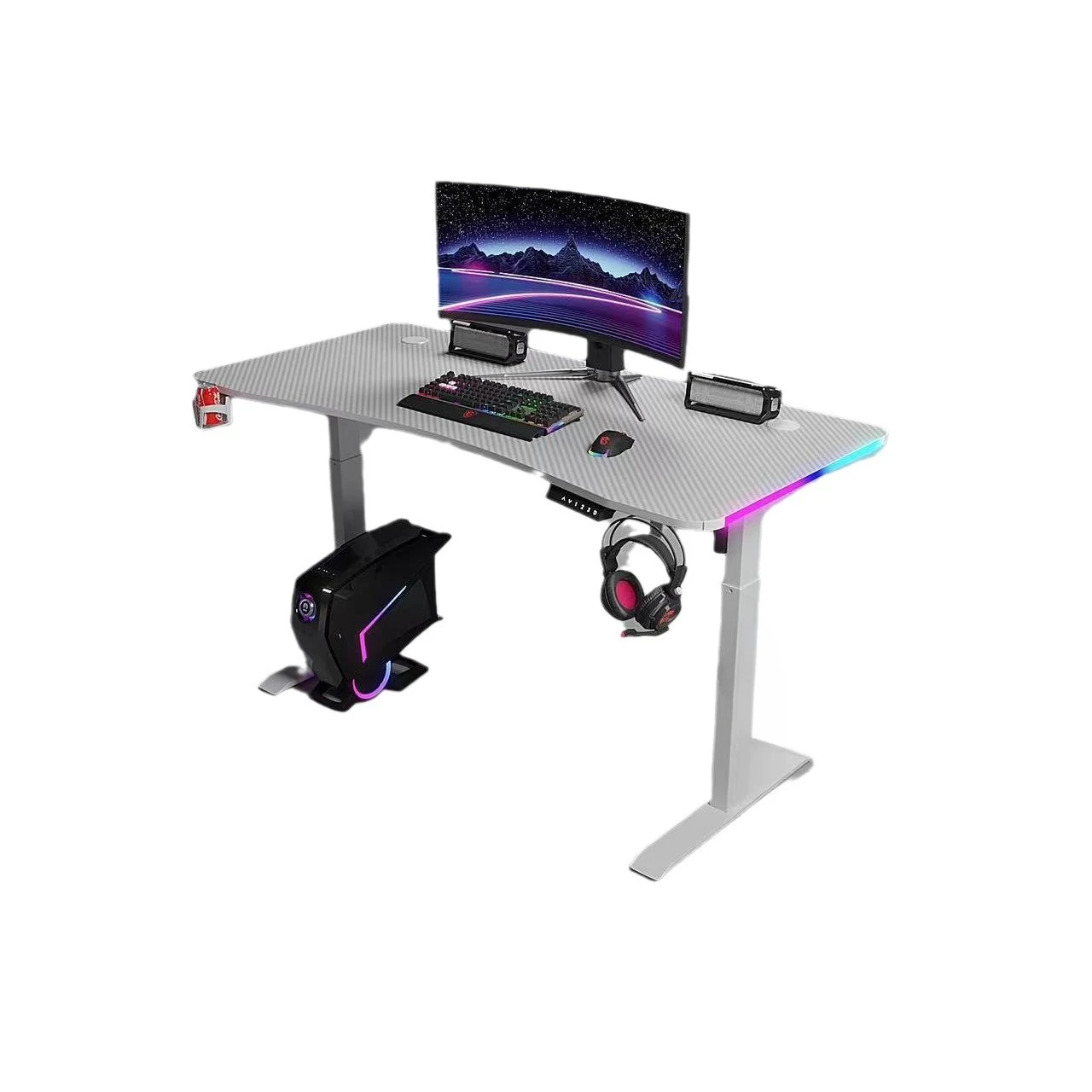 

Smart Electric Lifting Table Standing Desk RGB Gaming Lifting Game Table
