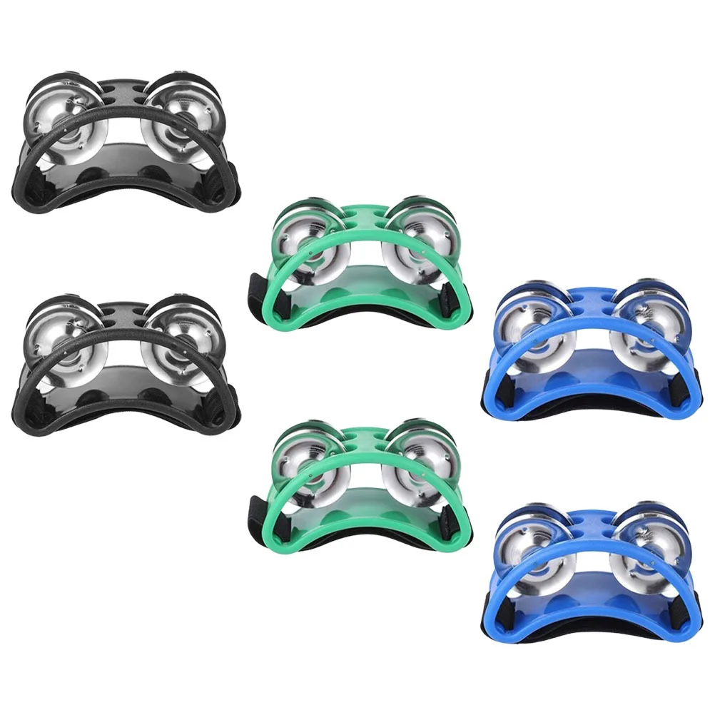 

3Pairs Foot Tambourines Musical Percussion Instrument Foot Bell Shaker for Dance Fitness Entertainment Performance