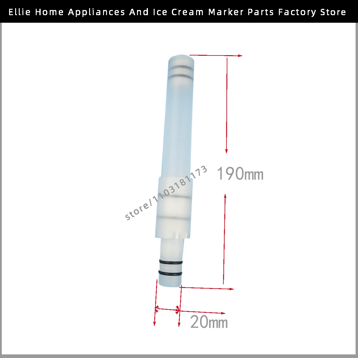 Original Replacement One Pair Air Tubes Plastic Pipes Hoppers Fittings Spare Part Of Soft Serve Ice Cream Machines