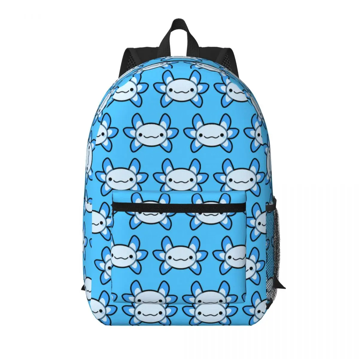 Axolotl Blue By Matx Ft Student Backpack School Bag Hiking Travel Daypack for Boys Girls Bookbag Shoulder Bags