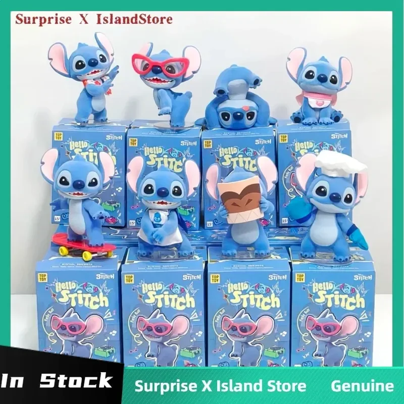 

Toptoy натуральная стежка Hello Stitch серии слепая коробка периферийные милые модные игрушки фигурки праздничные памятные подарочные игрушки