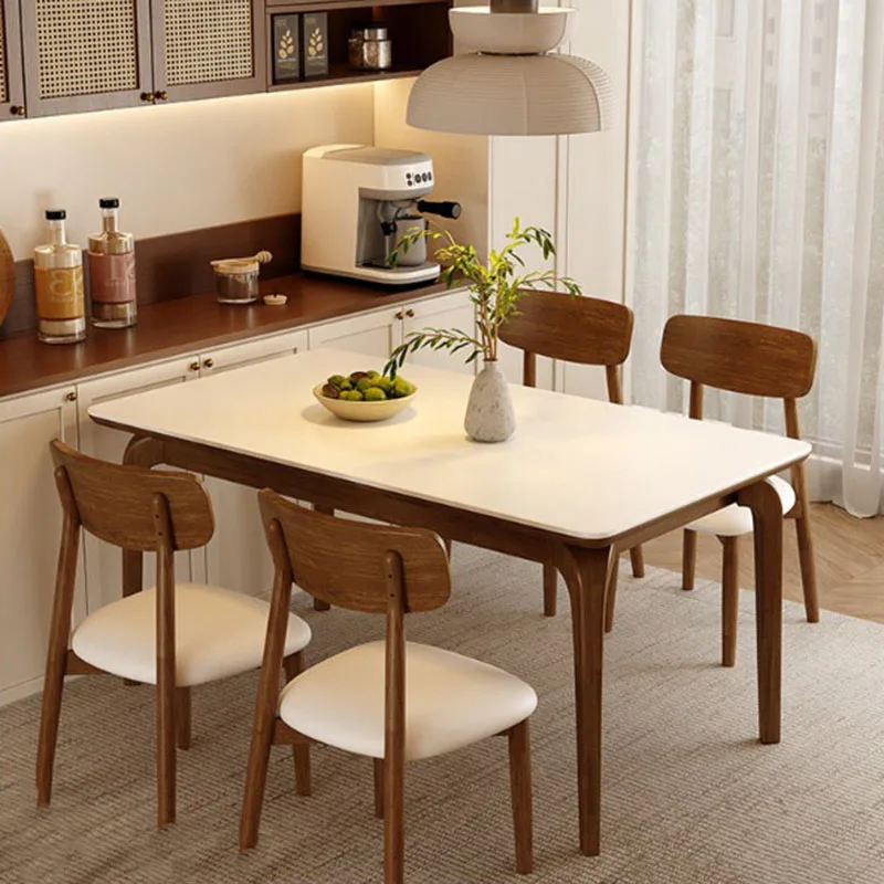 Big Size Wooden Dining Table Vintage Professional Save Space Salon Relaxing Dining Table Luxury Mesas De Jantar Home Furniture