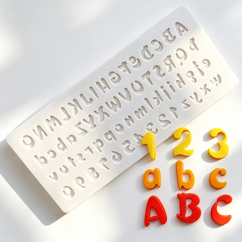 Alphabet Number Silicone Mold Sugarcraft Cupcake Baking Mold Fondant Cake Decorating Tools